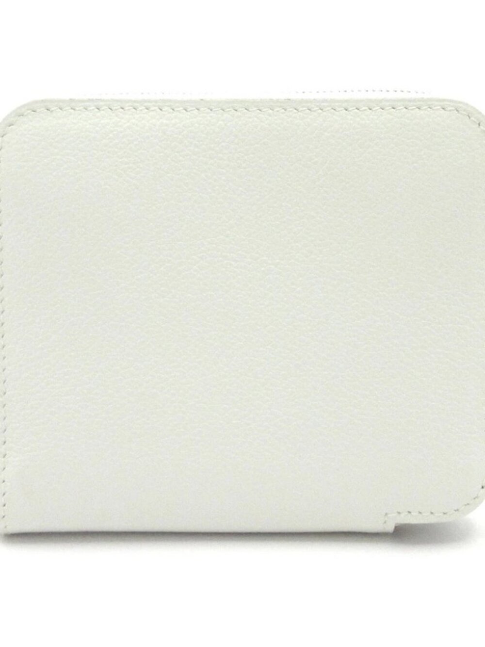HERMES Azap Compact Silkin new white Evercolor B Coin Case